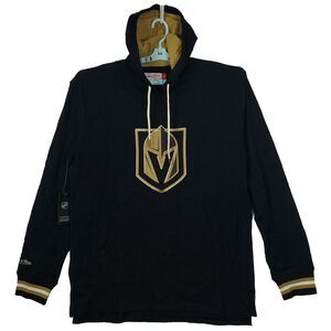 Las Vegas Golden Knights Mitchell & Ness NHL L Large Hooded Longsleeve Shirt NWT